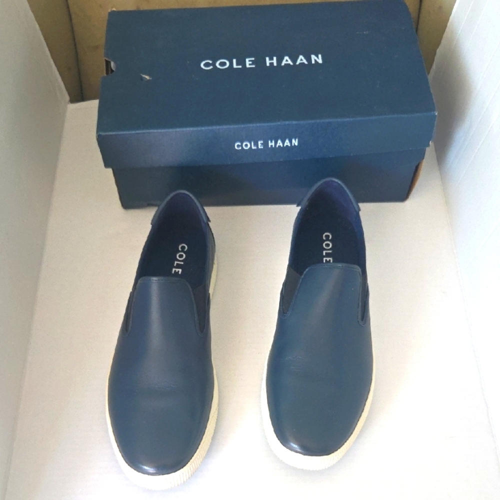 Cole Haan Men's Blue Slip-On Loafers